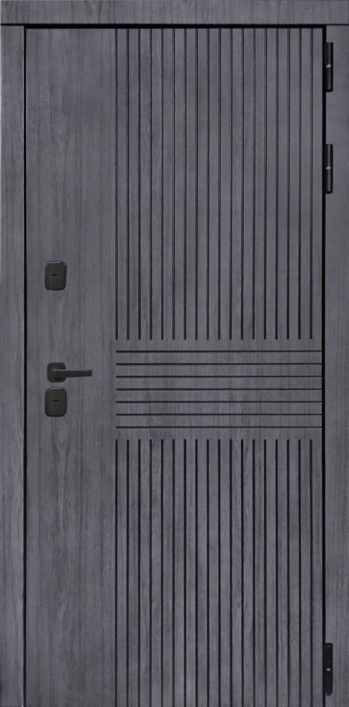 Входная дверь ДвериПРО Берген СБ-3 листв. бел. (21 беленый дуб) DPRO204879 внешняя сторона