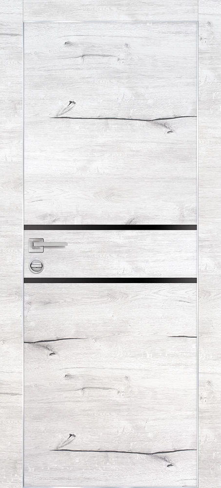 Фото Межкомнатная дверь PX-18  AL кромка с 4--х ст. Дуб арктик