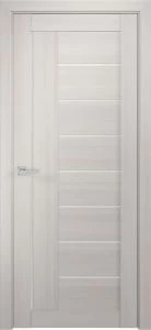 Межкомнатная дверь ЛУ-17 белёный дуб (стекло сатинат, 900x2000)