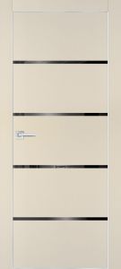 Межкомнатная дверь PX-17  AL кромка с 4-х ст. Бежевый матовый