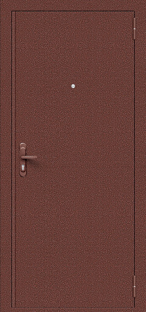 Входная дверь Тайга-5 Антик Медный/Антик Медный BR5418 внешняя сторона
